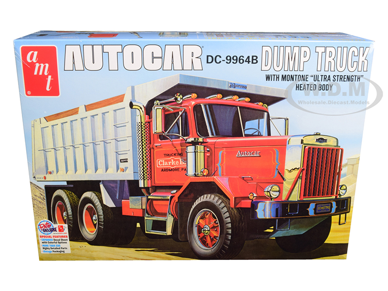 Skill 3 Model Kit Autocar DC-9964B Dump Truck 1/25 Scale Model By AMT