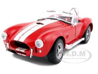 1965 Shelby Cobra 427 S/C Red 1/24 Diecast Car Model by Welly