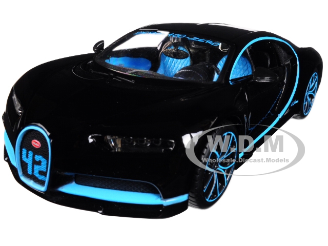 Bugatti Chiron 42 Black Limited Edition 1/24 Diecast Model Car By Maisto