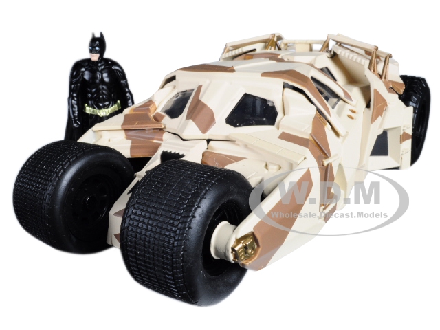 "The Dark Knight" Batmobile with Batman Diecast Figure Camouflage Version "DC Comics" Series 1/24 Diecast Model Car by Jada