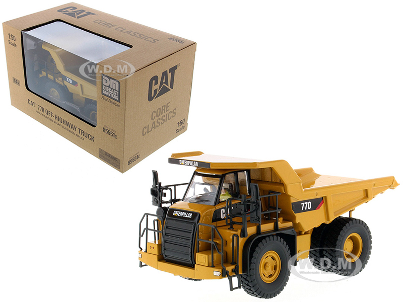 CAT Caterpillar 770 Off Highway Dump Truck With Operator Core Classics Series 1/50 Diecast Model By Diecast Masters