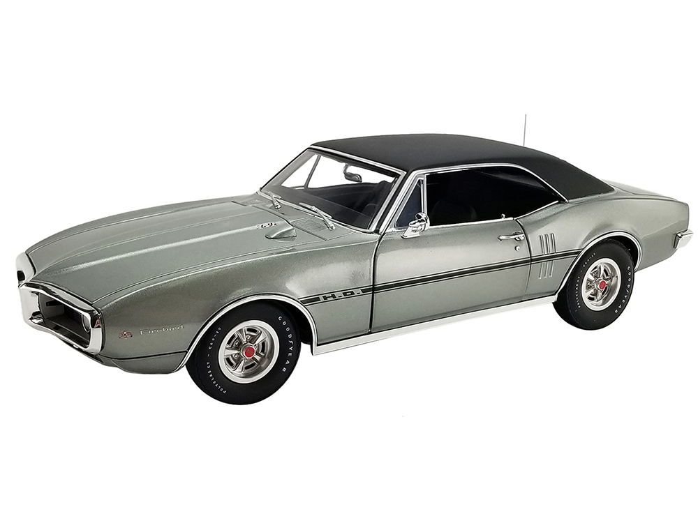 1967 Pontiac Firebird H.O. Silver Metallic with Black Top Second Firebird Produced Serial #002 Limited Edition to 402 pieces Worldwide 1/18 Diecast Model Car by ACME
