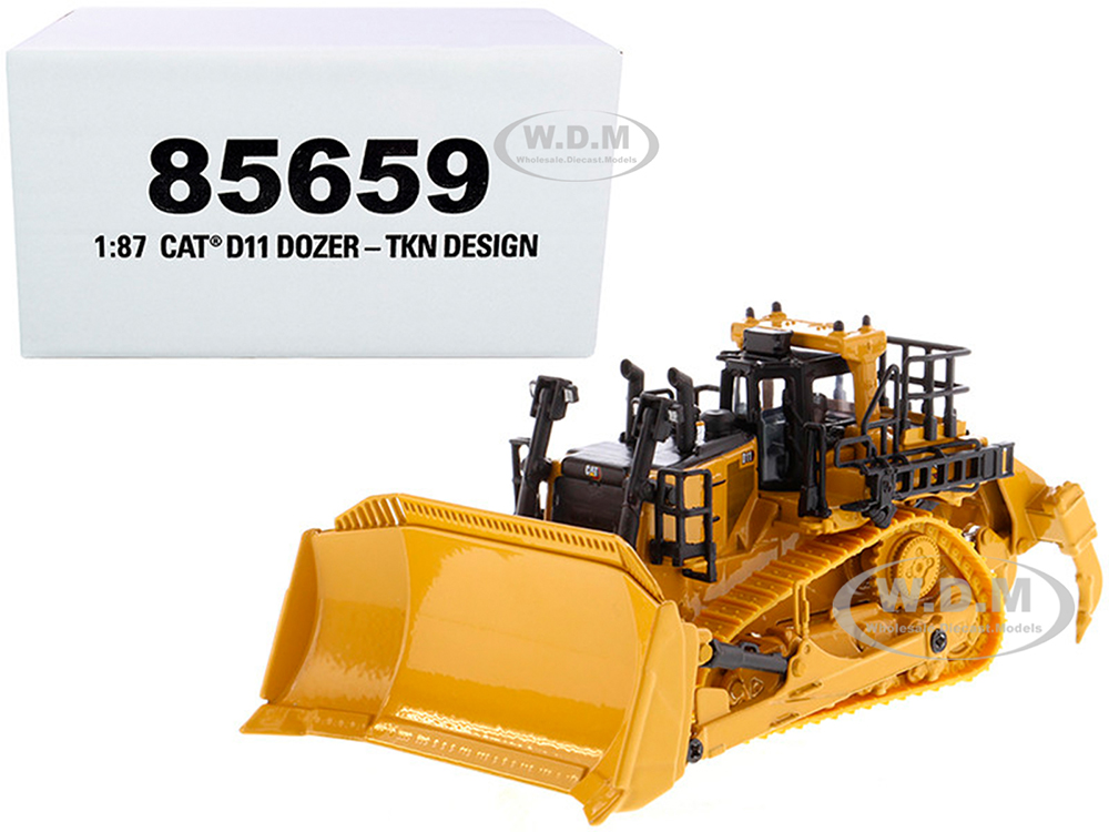 CAT Caterpillar D11 Track-Type Tractor Dozer TKN Design High Line Series 1/87 (HO) Diecast Model by Diecast Masters