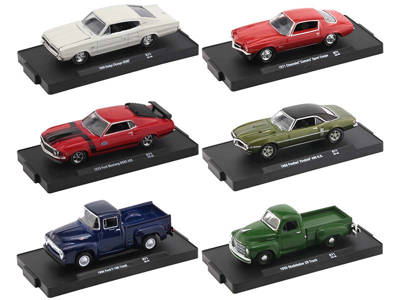 "Drivers" Set of 6 pieces in Blister Packs Release 71 Limited Edition to 8000 pieces Worldwide 1/64 Diecast Model Cars by M2 Machines