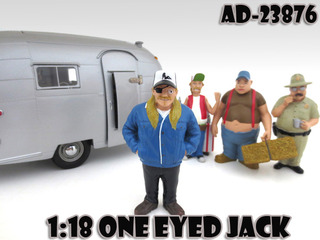 One Eyed Jack "trailer Park" Figure For 118 Scale Diecast Model Cars By American Diorama
