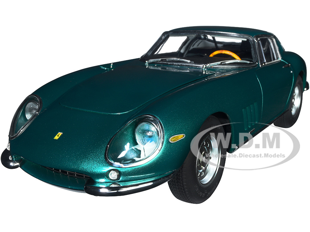 1966 Ferrari 275 GTB/C Verde Pino Green Metallic Limited Edition to 1000 pieces Worldwide 1/18 Diecast Model Car by CMC