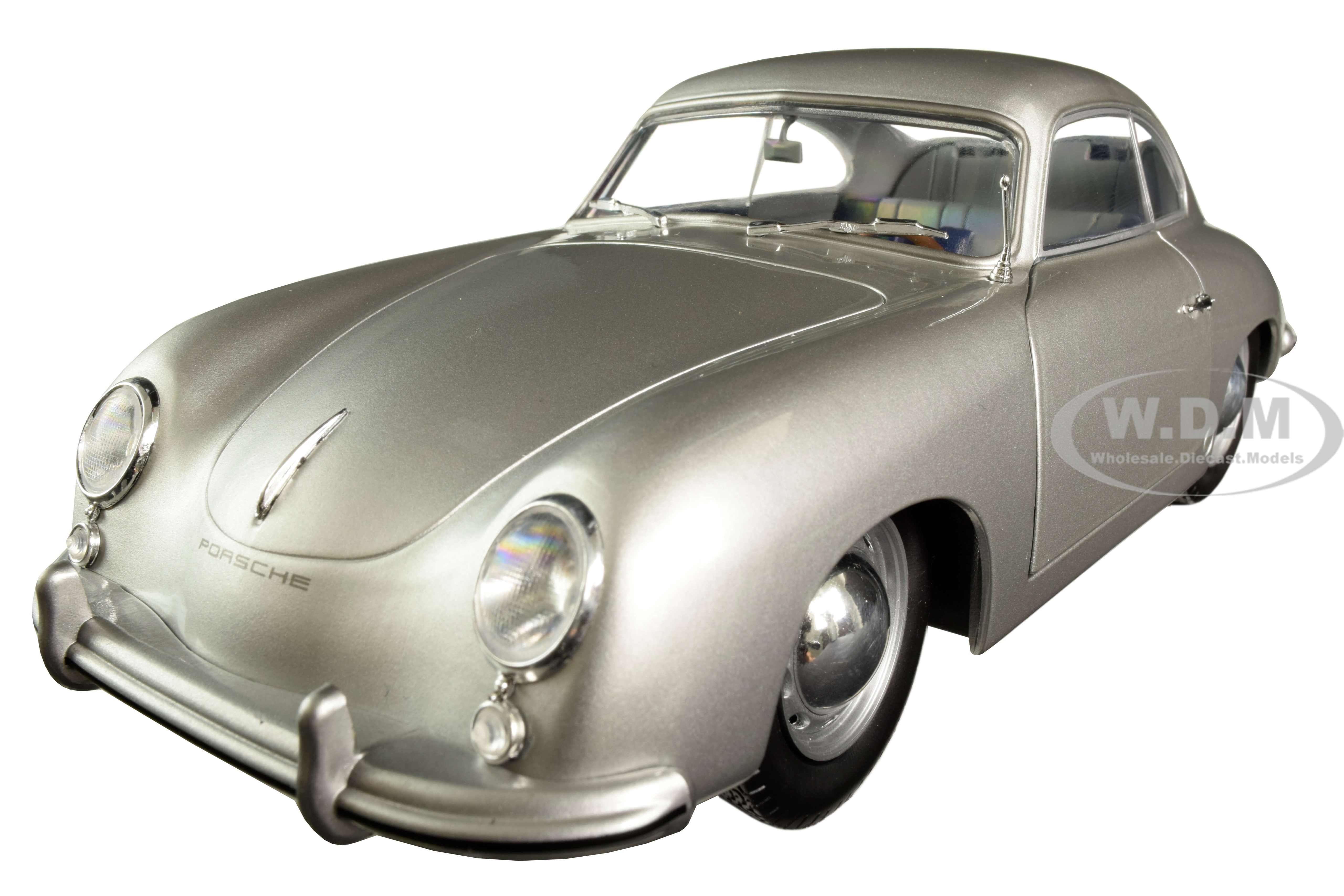 Image of 1953 Porsche 356 PRE-A Silver Metallic 1/18 Diecast Model Car by Solido