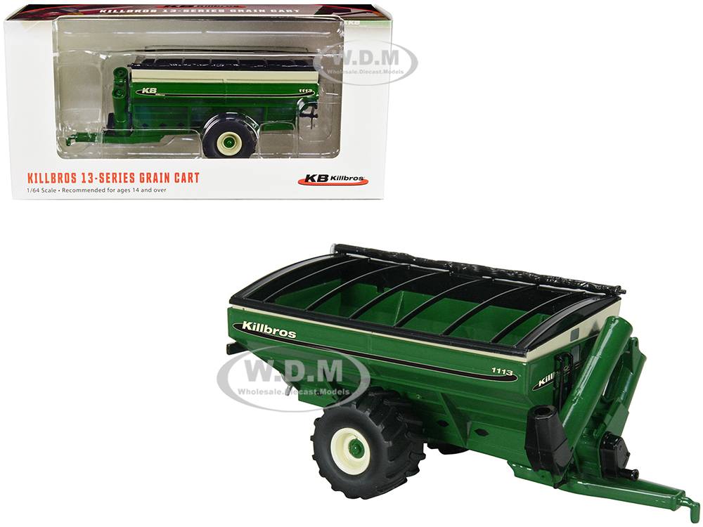 Killbros 1113 Grain Cart with Flotation Tires Green 1/64 Diecast Model by SpecCast
