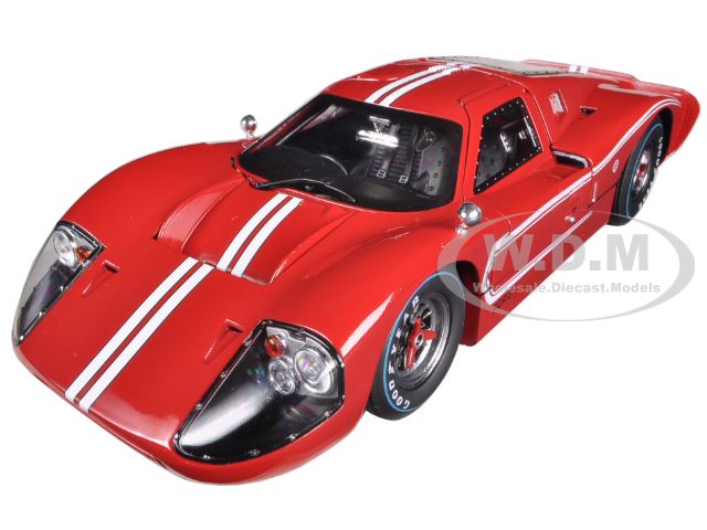 1967 Ford Gt Mk Iv Red 1/18 Diecast Car Model By Shelby Collectibles