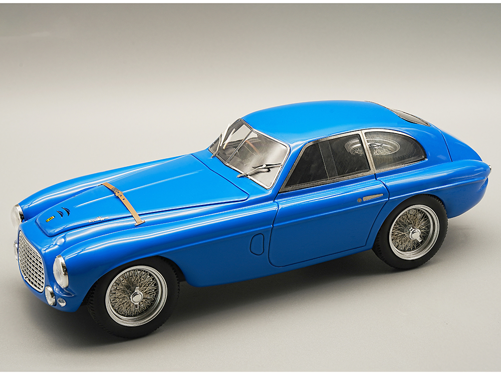 Ferrari 195S Touring Berlinetta Blue "Press Version" (1950) "Mythos Series" Limited Edition to 50 pieces Worldwide 1/18 Model Car by Tecnomodel