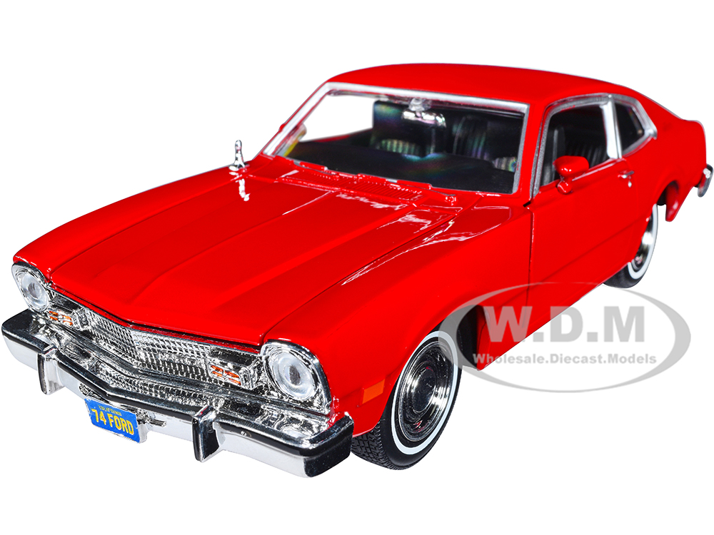 1974 Ford Maverick Red Forgotten Classics Series 1/24 Diecast Model Car by Motormax