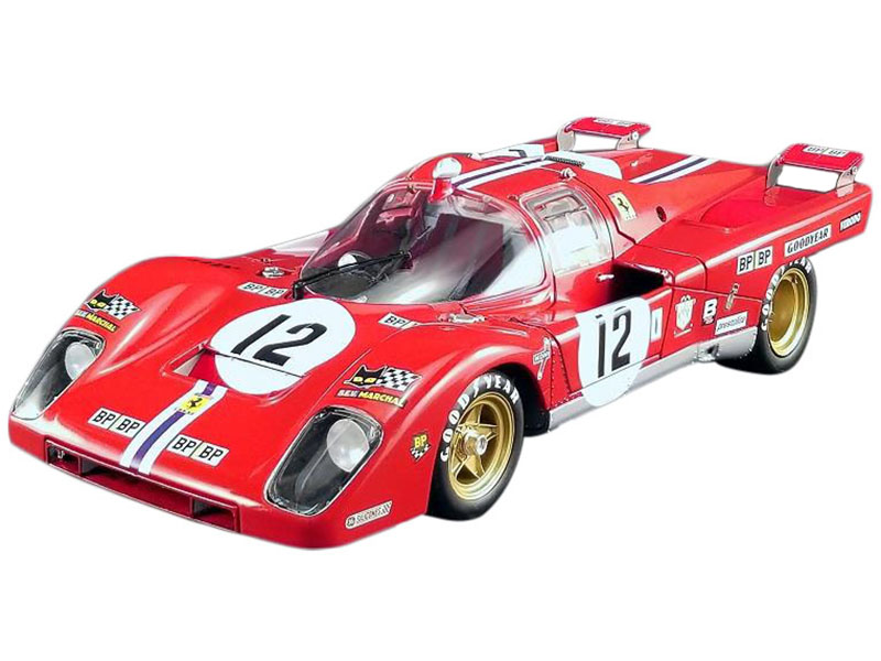 Image of Ferrari 512M 12 Sam Posey - Tony Adamowicz 3rd Place 24 Hours of Le Mans (1971) "Masterpiece Collection" Limited Edition to 624 pieces Worldwide 1/18