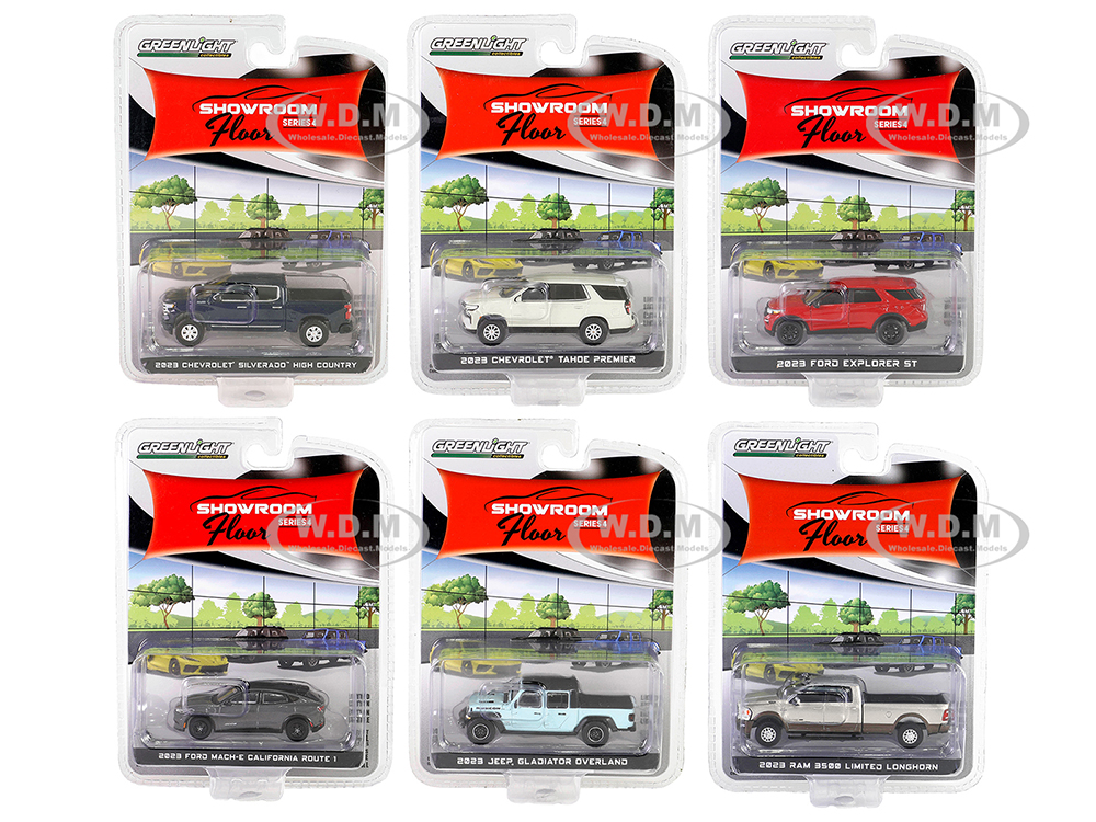 "Showroom Floor" Set of 6 Cars Series 4 1/64 Diecast Model Cars by Greenlight