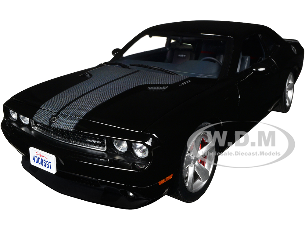 2009 Dodge Challenger SRT8 Brilliant Black NCIS Los Angeles (2009-Current) TV Series 1/18 Diecast Model Car By Highway 61