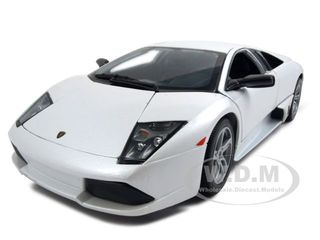 2007 Lamborghini Murcielago Lp640 White 1/18 Diecast Model Car By Maisto