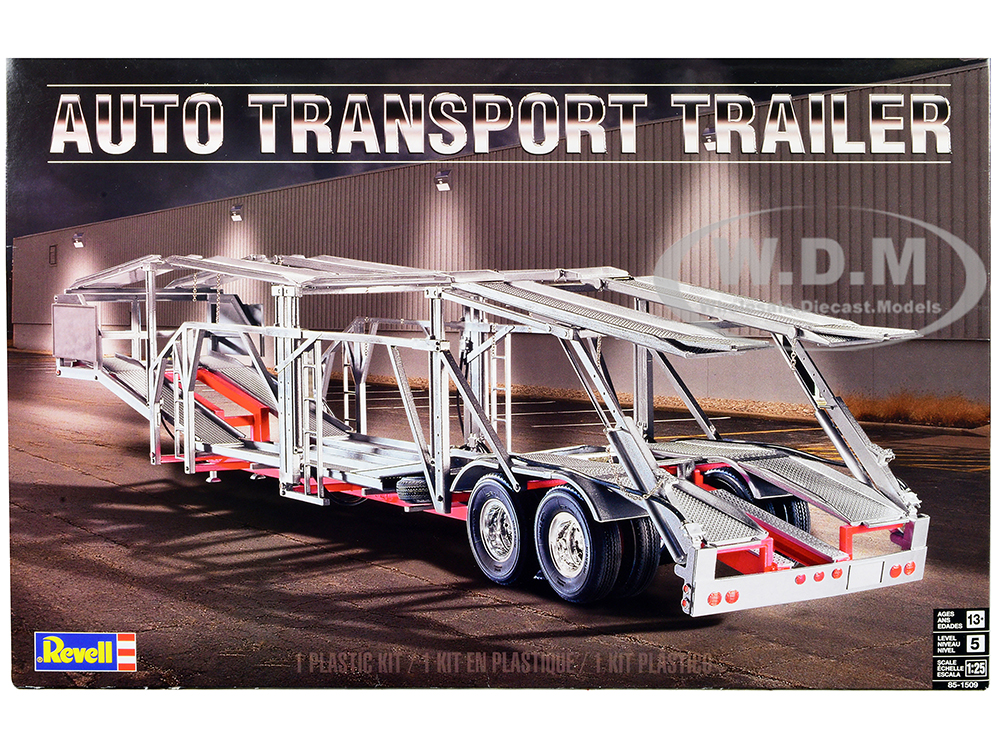 Level 5 Model Kit Auto Transport Trailer 1/25 Scale Model by Revell