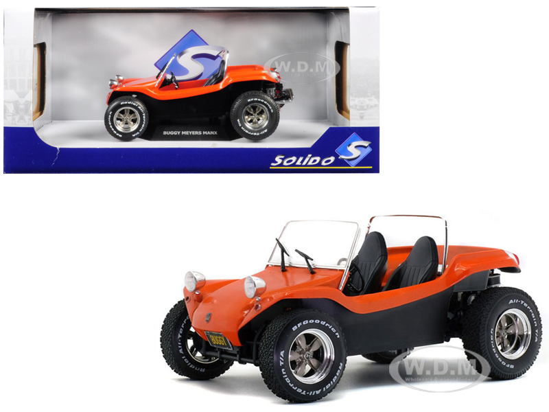 Meyers Manx Buggy Convertible Metallic Orange 1/18 Diecast Model Car By Solido