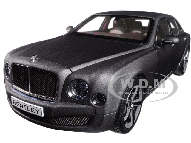 Bentley Mulsanne Speed Matte Dark Gray 1/18 Diecast Model Car By Kyosho