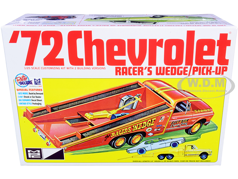 Skill 2 Model Kit 1972 Chevrolet Pickup Truck Racers Wedge 2-in-1 Kit 1/25 Scale Model By MPC