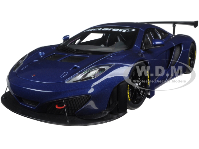 Mclaren 12c Gt3 Azure Blue 1/18 Diecast Model Car By Autoart