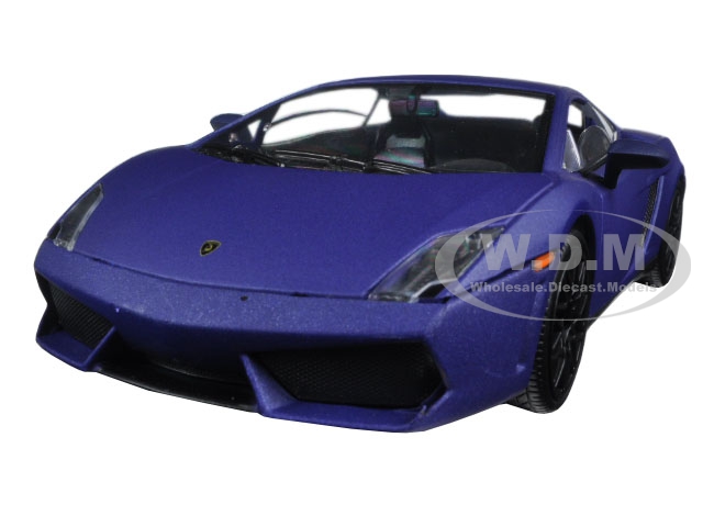 Lamborghini Gallardo Lp 560-4 Matt Purple 1/24 Diecast Model Car By Motormax