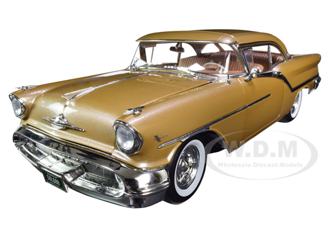Image of 1957 Oldsmobile Super 88 Gold Mist with Tan Interior Limited Edition to 912 pieces Worldwide 1/18 Diecast Model Car by ACME