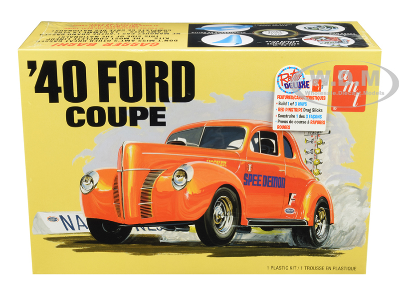 Skill 2 Model Kit 1940 Ford Coupe 3 In 1 Kit 1/25 Scale Model By AMT