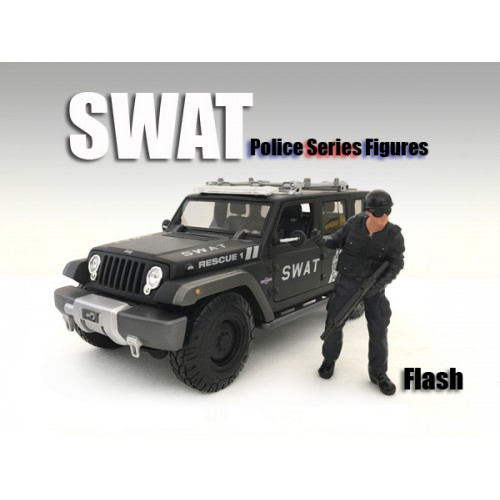 Swat Team Flash Figure For 118 Scale Models By American Diorama