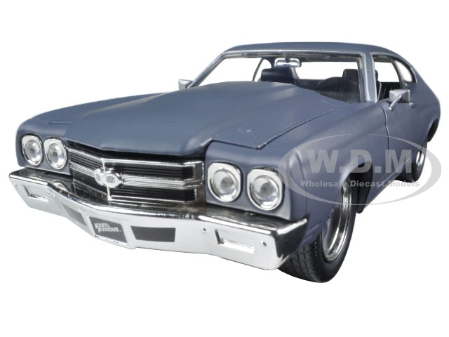 Doms Chevrolet Chevelle SS Matt Gray Fast & Furious Movie 1/24 Diecast Model Car by Jada