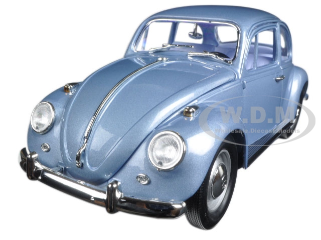 1967 Volkswagen Beetle Light Blue 1/18 Diecast Model Car By Road Signature