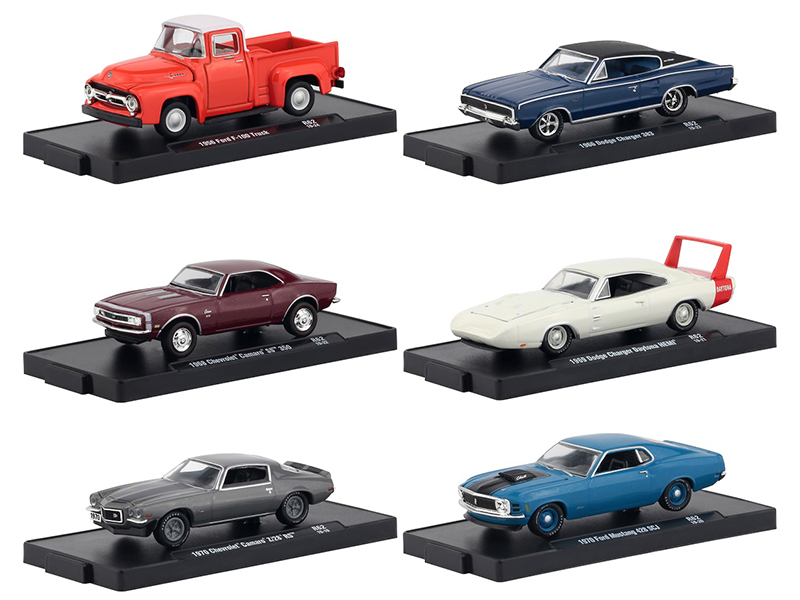 Drivers 6 Cars Set Release 62 In Blister Packs 1/64 Diecast Model Cars By M2 Machines