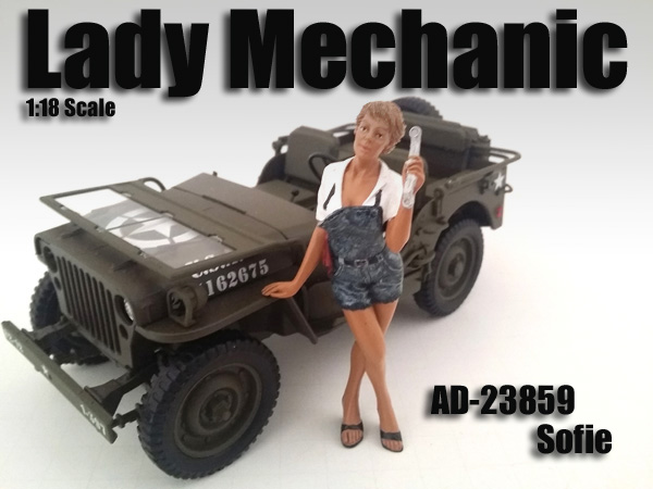 Lady Mechanic Sofie Figure For 118 Scale Models By American Diorama