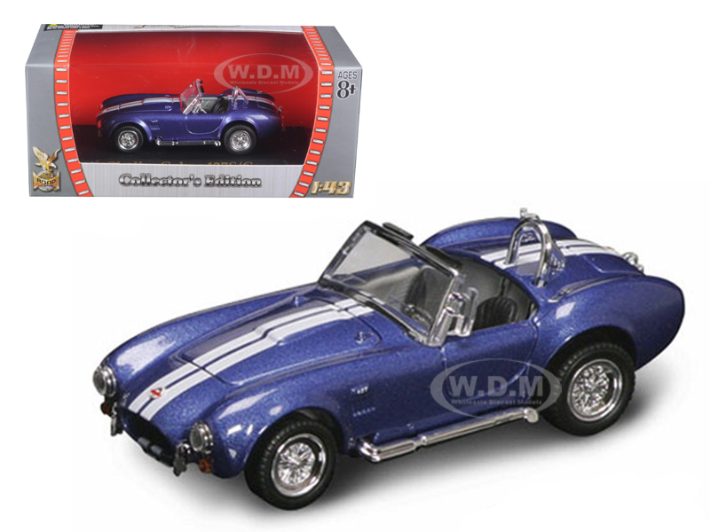 1964 Shelby Cobra 427 S/C Blue 1/43 Diecast Car by Road Signature