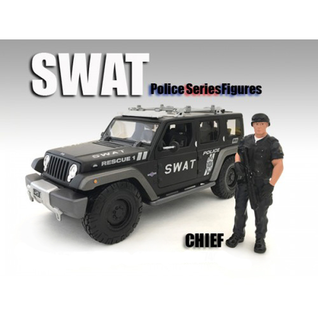 Swat Team Chief Figure For 124 Scale Models By American Diorama