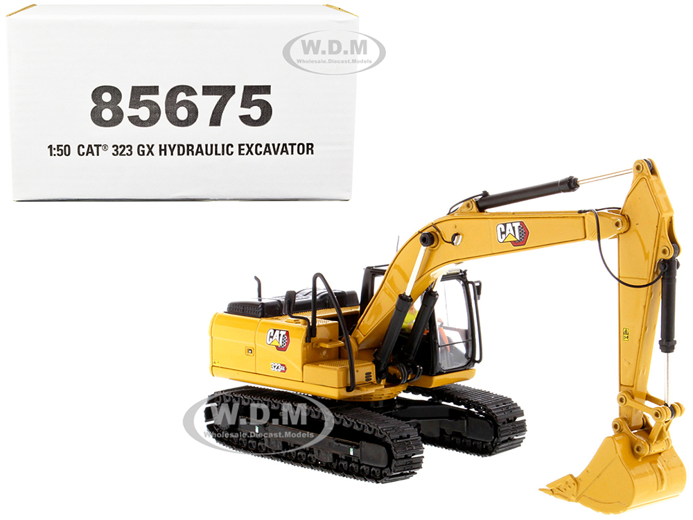 CAT Caterpillar 323 GX Hydraulic Excavator with Operator "High Line" Series 1/50 Diecast Model by Diecast Masters