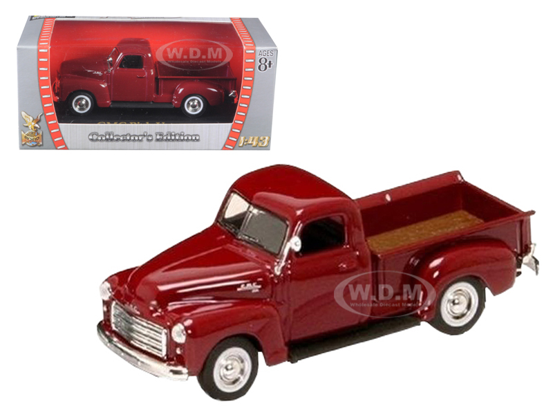 1950 GMC Pick Up Burgundy 1/43 Diecast Car by Road Signature