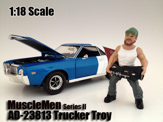 Musclemen "trucker Troy" Figure For 118 Scale Models By American Diorama