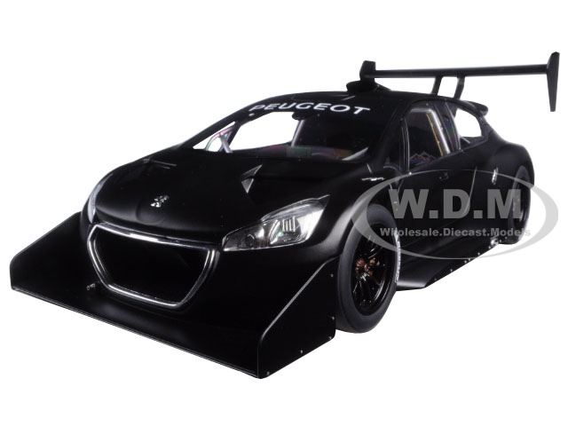 2013 Peugeot 208 T16 Pikes Peak Race Car Plain Black Version 1/18 Model Car By Autoart