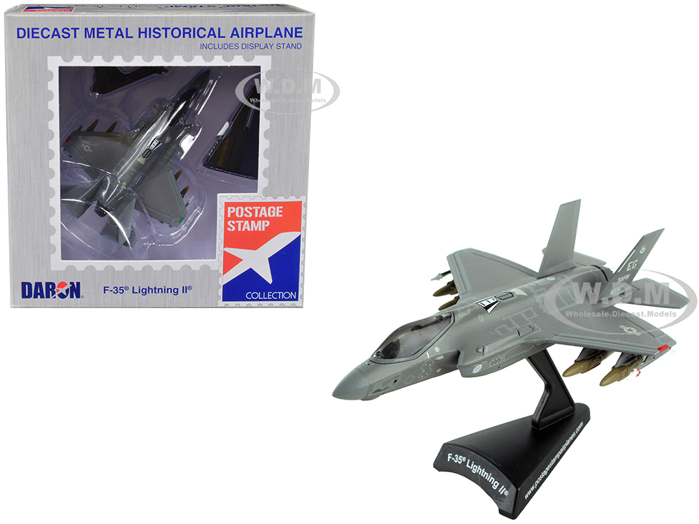 Lockheed Martin F-35 Lightning II Fighter Aircraft AF08-0747 First in Service United States Air Force 1/144 Diecast Model Airplane by Postage Stamp