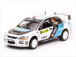 Image of Mitsubishi Lancer IX 50 A.Araujo/M.Ramalho PWRC Acropolis Rally of Greece 2008 1/43 Diecast Car Model by Vitesse