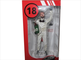 Image of 1968 Henri Pescarolo Figure With Bottle of Champagne for 1/18 Diecast Model Cars by Lemans Miniatures