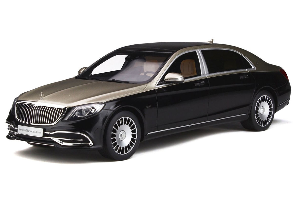 Mercedes Maybach S650 Silver And Black 1/18 Model Car By Gt Spirit