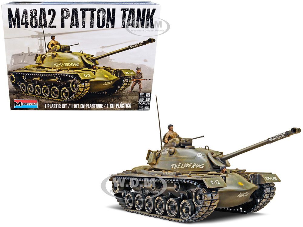 Level 4 Model Kit M48A2 Patton Tank 1/35 Scale Model by Revell