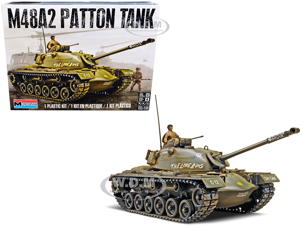 Level 4 Model Kit M48A2 Patton Tank 1/35 Scale Model By Revell