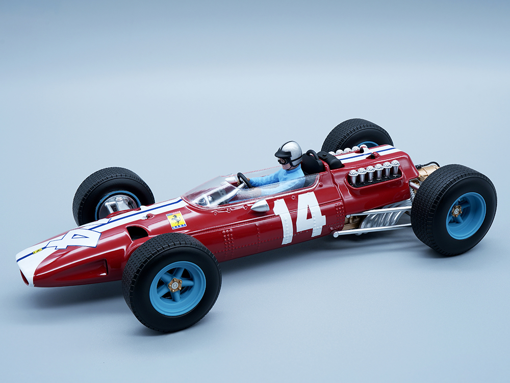 Ferrari 512 14 Pedro Rodriguez Formula One F1 United States GP (1965) with Driver Figure "Mythos Series" Limited Edition to 90 pieces Worldwide 1/18