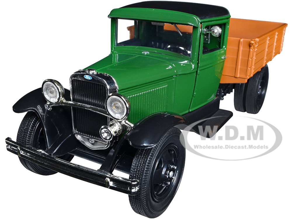 1931 Ford Model AA Pickup Truck Dark Green and Black Platinum Collection Series 1/24 Diecast Model Car by Motormax