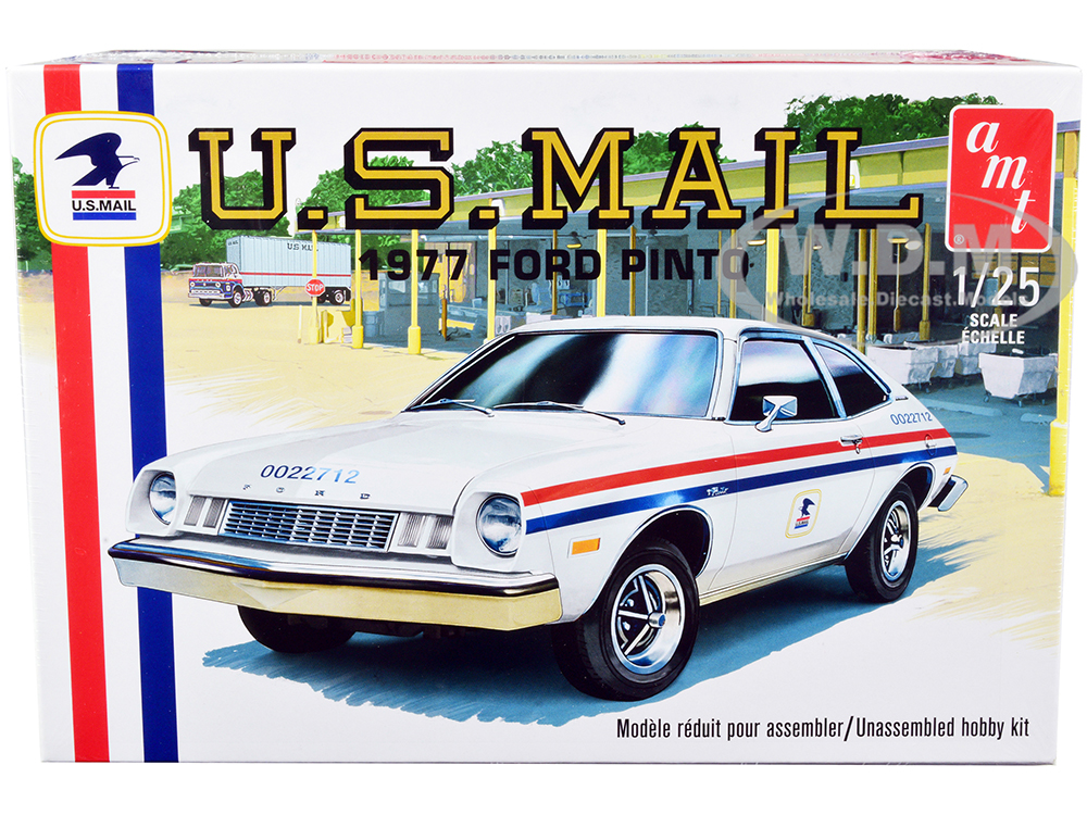 Skill 2 Model Kit 1977 Ford Pinto United States Postal Service (USPS) 1/25 Scale Model by AMT