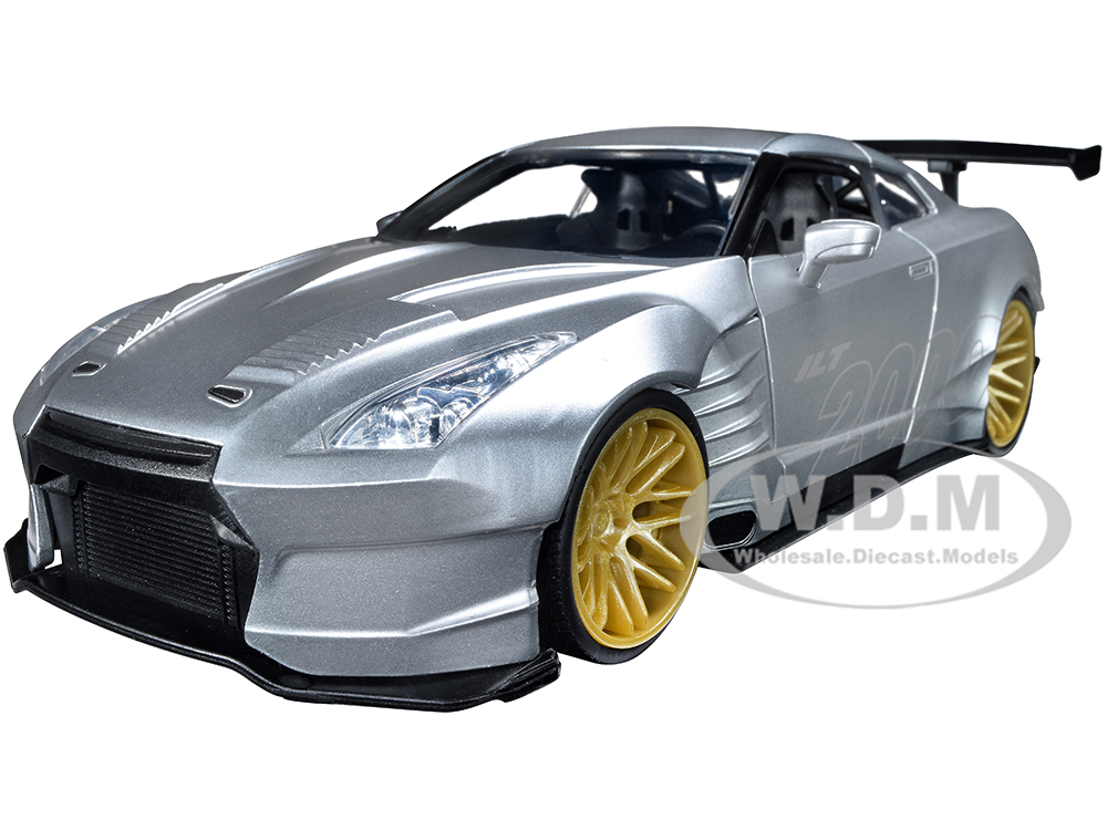 2009 Nissan GT-R (R35) Ben Sopra Silver I Love The 2000s Series 1/24 Diecast Model Car By Jada