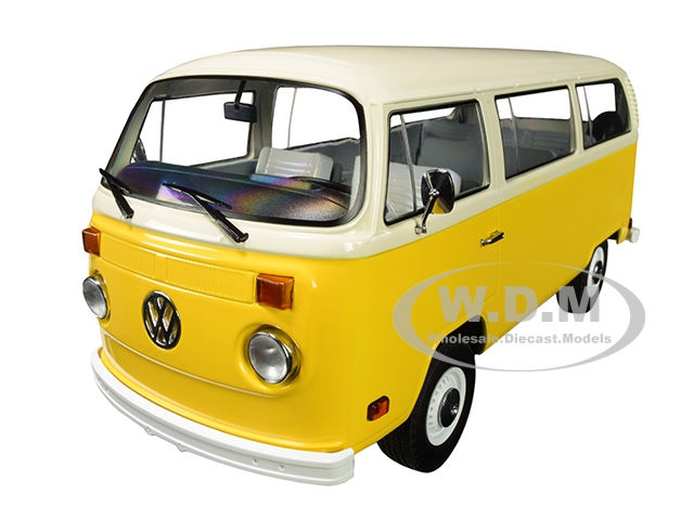 1978 Volkswagen Type 2 (t2) Bus Yellow With White Top "little Miss Sunshine" (2006) Movie 1/18 Diecast Model By Greenlight