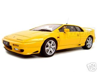 Lotus Esprit V8 Yellow 1/18 Diecast Model Car By Autoart